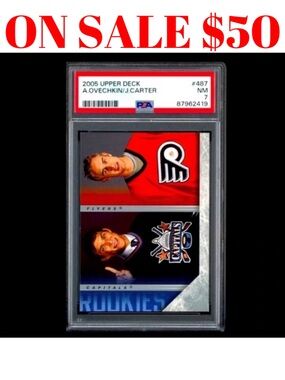 Alex Ovechkin 2005/06 Upperdeck Young Guns Rookie RC Hockey Card PSA Graded